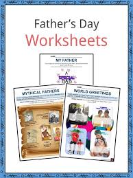 Being a dad is the most important job you can have. Fathers Day Facts Worksheets Kidskonnect
