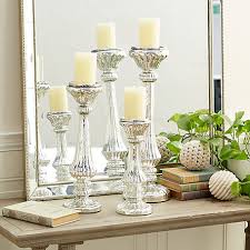 Buy glass candle holder and get the best deals at the lowest prices on ebay! Harper Willow Set Of 3 Large Traditional Silver Mercury Glass Candle Holders 12 In 17 In 21 In 28884 At Tractor Supply Co