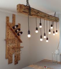 Die lampe verfügt über 2 e14 fassungen und einem kabel mit eurostecker und einen dimmschalter. Lampen Aus Holzbalken Upcycling Mobel Fur Ein Modernes Zuhause Online Kaufen