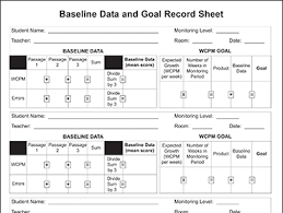 Reading Fluency Progress Chart Template Www