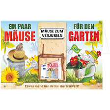 Wir zeigen euch hier unseren ersten miniaturgarten für die wohnung auf einem tablett.die deko für minigärten bekommt ihr hier: Mausefalle Als Geldgeschenk Mause Fur Den Garten