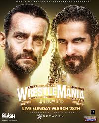Wrestlemania 37 night 1 will be held on april 10, 2021. Wwe Wrestlemania 37 Poster Cm Punk Vs Seth Rollins By Wweslashrocker54 On Deviantart