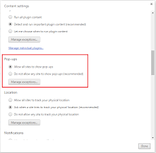 The extension starts rolling right away and attaches its popup blocking power to google chrome's native solution. Pop Up Blocker Setting How To Disable Common Pop Up Blockers In Internet Explorer Google Chrome And Mozilla Firefox Please Disable All Pop Up Blockers To Ensure Transaction Goes Through Successfully If You Have A Pop Up Blocker