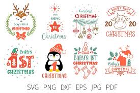 Download Baby S First Christmas Bundle Svg First Christmas Ornament 1044889 Cut Files Design Bundles