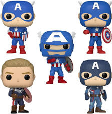 POP Funko Marvel: Year of The Shield - Captain America Through The Ages 5  Pack, Amazon Exclusive, Multicolor, (55482) : Everything Else