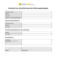 Fertige das protokoll zusammen mit deinem vermieter oder verwalter an, während ihr die wohnung gemeinsam begeht. Vollmacht Wohnungsubergabe Pdf Download