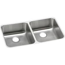 30 inch kitchen sink menards. Elkay Lustertone Classic Undermount 30 3 4 Stainless Steel Double Bowl Kitchen Sink At Menards