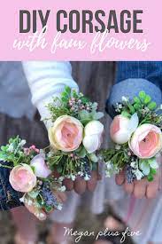 Make the best boutonniere that suits your style from the instructions in this guide. How To Make Your Own Corsage With Faux Flowers Megan Plus Five