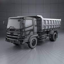 **.max (3ds max 2008 vray). Hino 500 Fg Tipper Truck 2016 3d Model 149 Lwo C4d 3ds Max Obj Ma Fbx Free3d