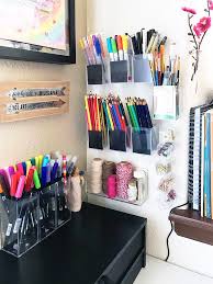 It's a beautiful small space craft room & the storage craft desk is awesome. Small Space Craft Room Storage Ideas 100 Directions
