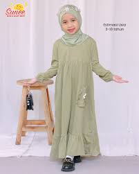 Gamis Aisha Daily * Bahan cotton combed 30s standart oeko-tex SNI * Model  gamis basic simple dg variasi rempel 3 susun, terdapat saku dan crochet  daisy sebagai pemanis * Bagian ujung lengan