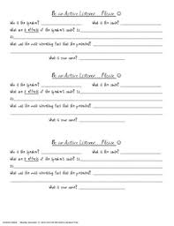 Free worksheets with listening exercises another active game to wake up your younger students. Active Listening Mini Worksheet By Class With Sass Tpt