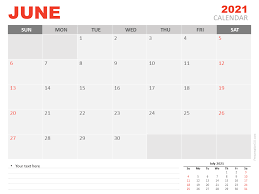 These free calendars can be used as wall calendars. June 2021 Calendar For Powerpoint And Google Slides