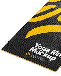 Download Yoga Mat Mockup In Object Mockups On Yellow Images Object Mockups