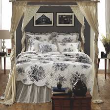 Black And White Toile Bedding King Size Black And White Toile Floral Bedding Toile Bedding Bed Linens Luxury Country Bedding Sets