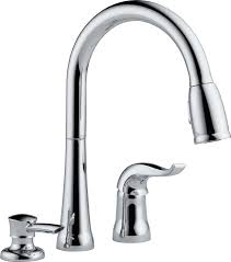Browse several finishes and style options to find the look you want. Delta Faucet Kate Single Handle Kitchen Sink Faucet With Pull Down Sprayer Soap Dispenser And Magnetic Docking Spray Head Chrome 16970 Sd Dst Touch On Kitchen Sink Faucets Amazon Com