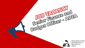 An important part of writing sample job. Job Vacancy Senior Finance And Budget Officer Adea