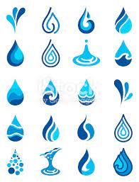 Water Icons Vector Droplet And Splash Shape Water Icon Water Art Water Illustration