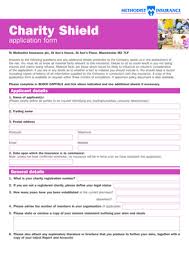 T st promotion 105/132 blaine's last resort: Fillable Online Charity Shield Application Form Methodist Insurance Fax Email Print Pdffiller
