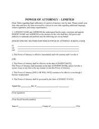 Otherwise it should be sent by certified mail. Limited Power Of Attorney Form Download Create Fill Print Wondershare Pdfelement