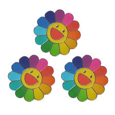 Add to favorites spinning happy flower hard enamel pins black, white, rainbow black. Takashi Murakami Flower Pins Murakami Flower Flower Toy Flower Pins