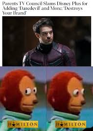 Yeah, Disney+ has never had mature content before... : rmarvelmemes