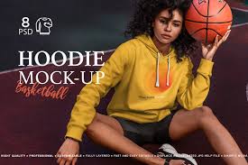 Download Hoodie Mock Up Basketball In Apparel Mockups On Yellow Images Creative Store