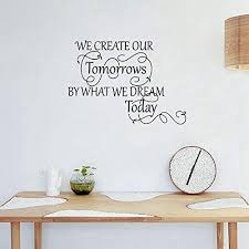 Large wall tree decal with colorful leaves made of very thin matte vinyl. Buy Inf Large Size Inspirational Vinyl Wall Decals We Create Our Tomorrows Wall Art Quote Stickers Features Price Reviews Online In India Justdial