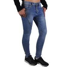 Baggy jeans är casual cool och otroligt bekvämt. Jewelly Damen Baggy Jeans Jw6279 Blue Blau