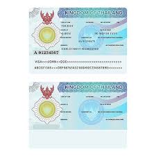 Thailand Visa Sticker Sample By Alex Oakenman On Creativemarket Sticker Template International Passport Business Card Logo