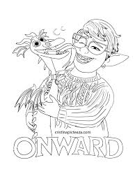 Movie coloring pages are a fun way for kids of all ages to develop creativity, focus, motor skills and color recognition. Onward Coloring Pages Cool Coloring Sheets From Onward Movie Coloring Home