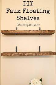 Diy Faux Floating Shelves Mommy Suite Floating Shelves Floating Shelves Diy Diy Bathroom