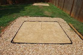 If you want to make your horseshoe pit more or less permanent, consider pouring a concrete base around each stake. Horseshoe Pit Currans S Weblog