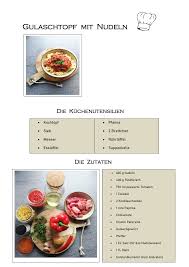 Gulaschtopf Mit Nudeln Rezept Unterrichtsmaterial Im Fach Hauswirtschaft Rezepte Zubereitung Gulasch