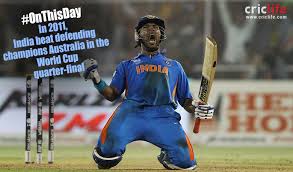 India won the 2010/11 icc cricket world cup : Yuvraj Singh Derails Australia S Glorious World Cup Run India Bury Ghosts Of 2003 Cricket Country