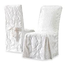 Use the dining chair slipcovers from alibaba.com to help maintain your furniture condition. Sure Fit Matelasse Damask Long Dining Chair Cover Bed Bath Beyond
