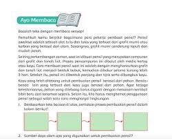 Berdasarkan Teks Bacaan Di Atas Ceritakan Proses Pembuatan Pensil Dalam Kolom Berikut Brainly Co Id
