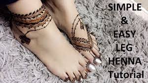 Here is a gorgeous example. Simple And Easy Leg Henna Tutorial Feet Mehendi Arabic Foot Henna Tattoo Ø§Ù„Ø­Ù†Ø§Ø¡ Youtube