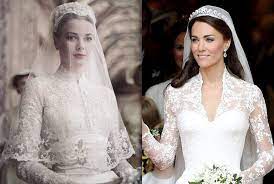 The Most Iconic Wedding Dresses Of All Time Royal Wedding Gowns Grace Kelly Wedding Dress Celebrity Wedding Gowns