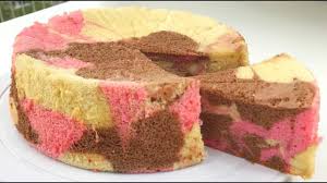 Ibu saya menggunakan resepi ini dan dipelbagaikan corak dan lapisan mengikut kesukaan. Neapolitan Marble Sponge Cake Recipe Resepi Kek Span Youtube