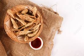 Need to translate keropok from indonesian? Malaysian Fried Fish Snacks Called Keropok Lekor Stock Photo Picture And Royalty Free Image Image 119798161