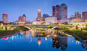 Fence art columbus ohio buckeyes van gogh places to see the neighbourhood skyline city terrace. Columbus Ohio Skyline Tunnel Business Magazine
