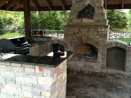 Maybe you would like to learn more about one of these? Outdoor Kitchen With Fireplace American Traditional Patio Detroit By Apex Landscape And Brick Services Llc Houzz