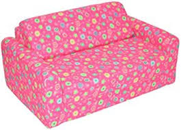 American Furniture Alliance Children S Studio Chair Sleeper Twin 38 Quot Pink Flower In 2020 Kids Sofa Kids Couch Foam Sofa