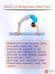 Benefits Of Chakrasana Or Wheel Pose Yoga Benefitsofyoga Wheelpose Asana Posture Chakrasana Yogalovers Heal Healing Yoga Wheel Pose Yoga Wellness Yoga