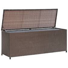 They can be used for a variety of functions such as. Vidaxl Garden Storage Chest Poly Rattan Brown Bench Box Case Cabinet Trunk Amazon Com Au Garden