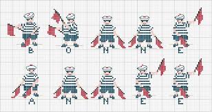 Semaphore French Cross Stitch Tiny Cross Stitch Cross Stitch Sea