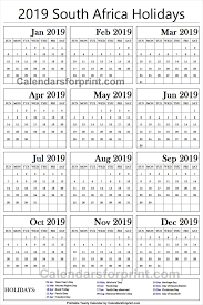 2019 Calendar With Holidays South Africa Printable Holiday Calendar Free Calendar Template Canada Holiday