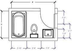 5x7 ada bathroom, 5x7 bathroom printable, 5x7 bathroom. 5x7 Full Bath Too Small