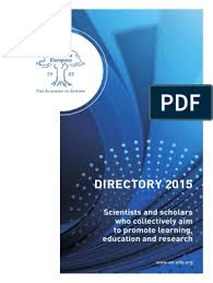 Brochure Academia Europaea Directory 2015 Academia Science And Technology